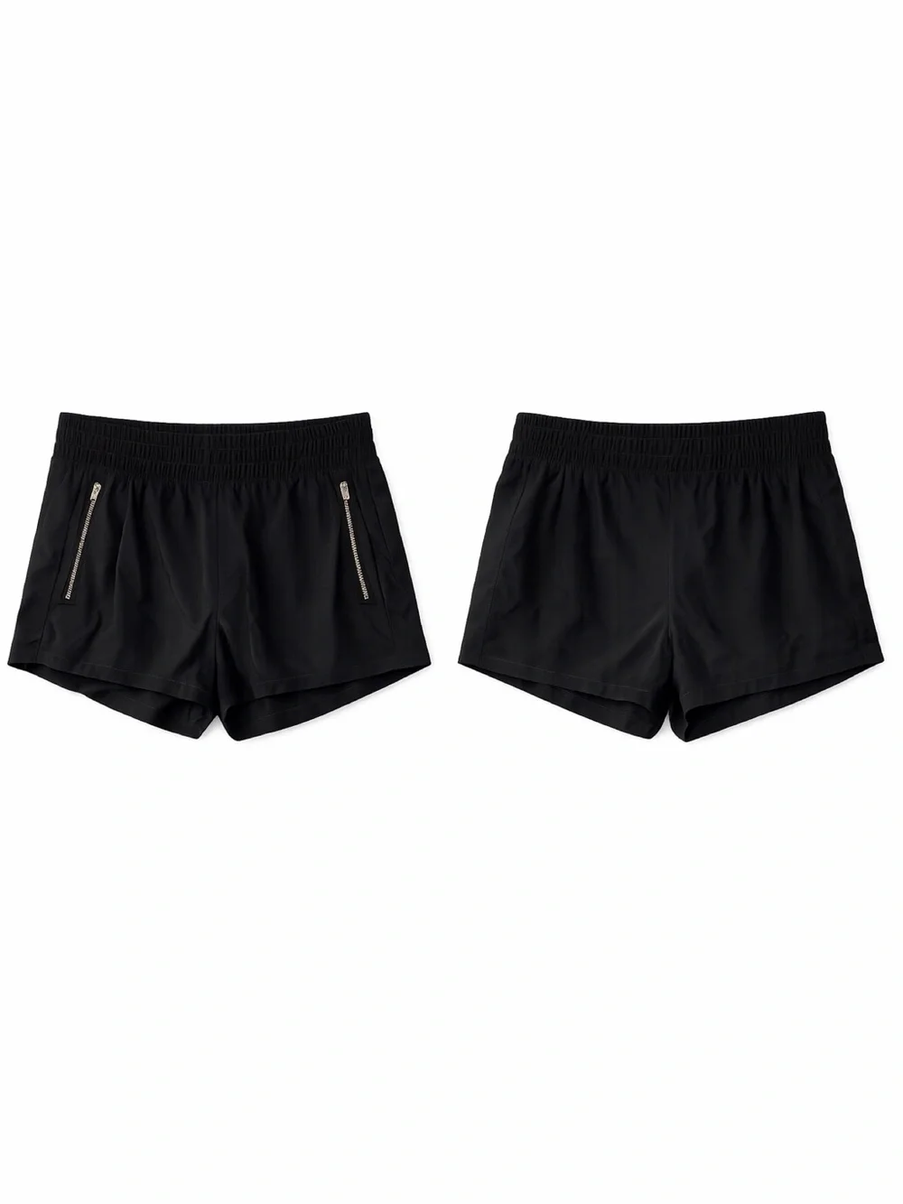 OLD NAVY SleekTech Go-Dry Black Performance Athletic Shorts Sz XL Zip Pocket - Picture 2 of 16